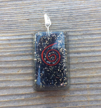 Load image into Gallery viewer, ORGONE BLACK TOURMALINE Gemstone Rectangle Pendant Orgone (One)