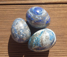 Load image into Gallery viewer, LAPIS LAZULI EGG Natural Stone Hand Carved Gemstone Egg