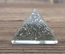 Load image into Gallery viewer, Small (25-30mm) PYRITE Orgone Gemstone Pyramid Small Pyramid Orgone