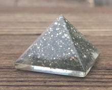 Load image into Gallery viewer, Small (25-30mm) PYRITE Orgone Gemstone Pyramid Small Pyramid Orgone