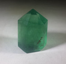 Load image into Gallery viewer, NATURAL GREEN FLUORITE Carved Faceted Point Gemstone Crystal Point