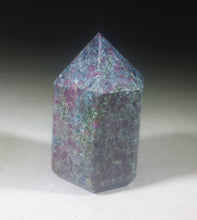 Load image into Gallery viewer, NATURAL RUBY In KYANITE Carved Faceted Point Gemstone Crystal Point