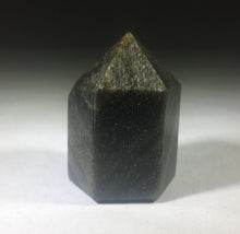 Load image into Gallery viewer, NATURAL GOLD OBSIDIAN Carved Faceted Point Gemstone Crystal Point