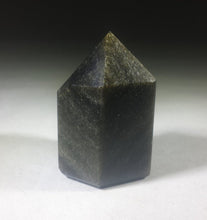 Load image into Gallery viewer, NATURAL GOLD OBSIDIAN Carved Faceted Point Gemstone Crystal Point