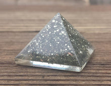 Load image into Gallery viewer, Small (25-30mm) PYRITE Orgone Gemstone Pyramid Small Pyramid Orgone