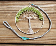 Load image into Gallery viewer, Natural PERIDOT Tree Of Life Large Suncatcher Decoration Stone Gemstone