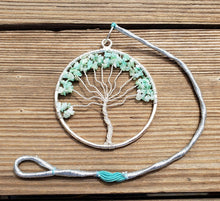 Load image into Gallery viewer, Natural CHRYSOPRASE Tree Of Life Large Suncatcher Decoration Stone Gemstone