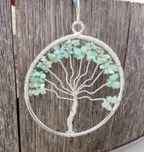 Load image into Gallery viewer, Natural CHRYSOPRASE Tree Of Life Large Suncatcher Decoration Stone Gemstone