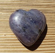 Load image into Gallery viewer, NATURAL IOLITE Gemstone Puffy Heart 40-45mm