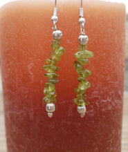 Load image into Gallery viewer, Natural PERIDOT Handmade Gemstone Chip EARRINGS
