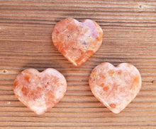 Load image into Gallery viewer, NATURAL SUNSTONE Gemstone Puffy Heart 30-35mm