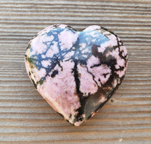 Load image into Gallery viewer, NATURAL RHODONITE Gemstone Puffy Heart 40-45mm