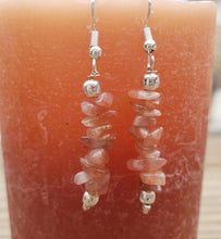 Load image into Gallery viewer, Natural SUNSTONE Handmade Gemstone Chip EARRINGS