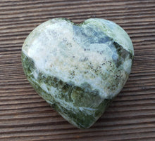 Load image into Gallery viewer, Large NATURAL VASONITE Gemstone Puffy Heart 60-70mm
