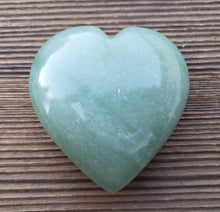 Load image into Gallery viewer, Large NATURAL GREEN AVENTURINE Gemstone Puffy Heart 60-70mm