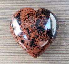 Load image into Gallery viewer, Large NATURAL MAHOGANY OBSIDIAN Gemstone Puffy Heart 60-70mm