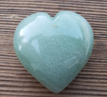 Load image into Gallery viewer, Large NATURAL GREEN AVENTURINE Gemstone Puffy Heart 60-70mm