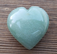 Load image into Gallery viewer, Large NATURAL GREEN AVENTURINE Gemstone Puffy Heart 60-70mm