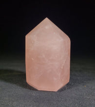 Load image into Gallery viewer, NATURAL ROSE QUARTZ Stone Carved Faceted Point Gemstone Crystal Point