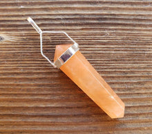 Load image into Gallery viewer, Natural PEACH AVENTURINE Crystal D - Point Pendant Gemstone