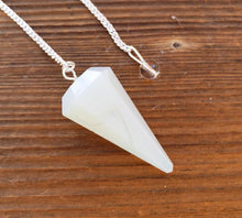 Load image into Gallery viewer, OPALITE Natural Stone Gemstone Faceted Pendulum