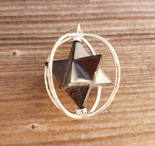 Load image into Gallery viewer, Natural BLACK TOURMALINE Merkaba Pendant Gemstone Merkaba Spinning Star Pendant