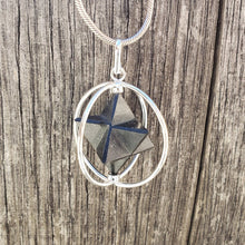 Load image into Gallery viewer, Natural BLACK TOURMALINE Merkaba Pendant Gemstone Merkaba Spinning Star Pendant