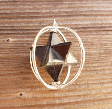Load image into Gallery viewer, Natural BLACK TOURMALINE Merkaba Pendant Gemstone Merkaba Spinning Star Pendant