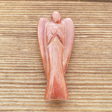 Load image into Gallery viewer, 3" RED JASPER ANGEL Natural Handcarved Stone Gemstone