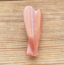 Load image into Gallery viewer, 3" RED JASPER ANGEL Natural Handcarved Stone Gemstone