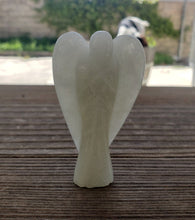 Load image into Gallery viewer, 3" PRASIOLITE ANGEL Natural Handcarved Stone Gemstone