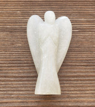 Load image into Gallery viewer, 3" PRASIOLITE ANGEL Natural Handcarved Stone Gemstone