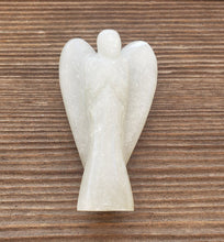 Load image into Gallery viewer, 3" PRASIOLITE ANGEL Natural Handcarved Stone Gemstone