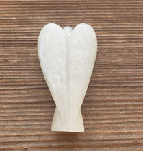 Load image into Gallery viewer, 3" PRASIOLITE ANGEL Natural Handcarved Stone Gemstone