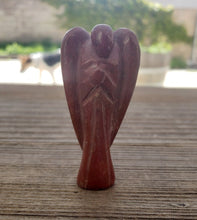 Load image into Gallery viewer, 3" RED JASPER ANGEL Natural Handcarved Stone Gemstone