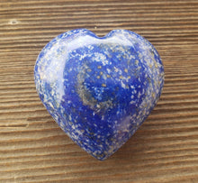 Load image into Gallery viewer, Large NATURAL LAPIS LAZULI Gemstone Puffy Heart 60-70mm