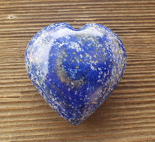 Load image into Gallery viewer, Large NATURAL LAPIS LAZULI Gemstone Puffy Heart 60-70mm