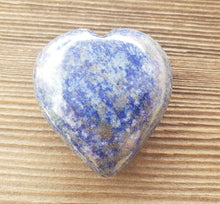 Load image into Gallery viewer, Large NATURAL LAPIS LAZULI Gemstone Puffy Heart 60-70mm