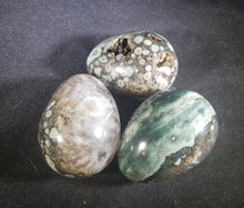 Load image into Gallery viewer, RAINFOREST RHYOLITE EGG Natural Stone Hand Carved Gemstone Egg