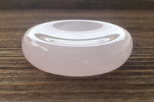 Load image into Gallery viewer, ROSE QUARTZ Sphere Stand Natural Stone Hand Carved Gemstone Sphere Stand