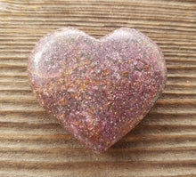 Load image into Gallery viewer, NATURAL RUBY In KYANITE Gemstone Puffy Heart 30-35mm