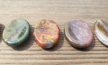 Load image into Gallery viewer, FANCY JASPER Worry Stone Natural Stone Hand Carved Gemstone Worry Stone