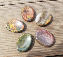Load image into Gallery viewer, FANCY JASPER Worry Stone Natural Stone Hand Carved Gemstone Worry Stone