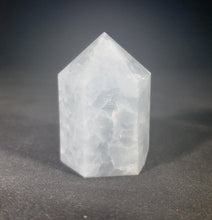 Load image into Gallery viewer, NATURAL BLUE CALCITE Carved Faceted Point Gemstone Crystal Point
