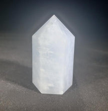 Load image into Gallery viewer, NATURAL BLUE CALCITE Carved Faceted Point Gemstone Crystal Point