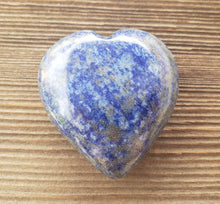 Load image into Gallery viewer, Large NATURAL LAPIS LAZULI Gemstone Puffy Heart 60-70mm