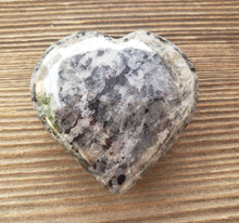 Load image into Gallery viewer, Large NATURAL LARVAKITE Gemstone Puffy Heart 60-70mm