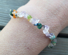 Load image into Gallery viewer, MULTI-STONE Natural Stone Gemstone Stretchy Chip Bracelet