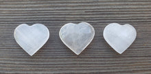 Load image into Gallery viewer, NATURAL SELENITE Gemstone Puffy Heart 30-35mm