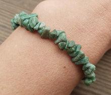 Load image into Gallery viewer, VERDITE Natural Stone Gemstone Stretchy Chip Bracelet
